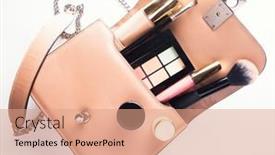  Presentation with leather bag - Theme having flat-lay-of-pink-leather background and a coral colored foreground