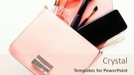  Presentation with leather bag - Presentation theme with flat-lay-of-pink-leather background and a lemonade colored foreground