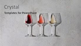  Presentation with red white grey - Slide deck having flat-lay-of-red-rose background and a light gray colored foreground