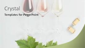  Presentation with white rose - Slides with flat-lay-of-red-rose background and a white colored foreground