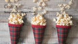  Presentation with processing - Beautiful presentation design featuring flat-lay-of-three-cones backdrop and a mint green colored foreground