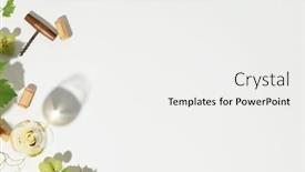  Presentation with minimalistic - Slide deck having flat-lay-of-white-wine background and a white colored foreground