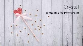  Presentation with greeting card - Slides with flat-lay-romantic-photography background and a light gray colored foreground