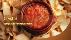  Presentation with flat - Slide deck consisting of flat-lay-still-life-image background and a tawny brown colored foreground