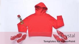  Presentation with fashion accessories - Audience pleasing theme consisting of flat-lay-woman-fashion-red backdrop and a coral colored foreground