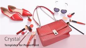  Presentation with fashion accessories - Cool new theme with flat-lay-woman-fashion backdrop and a coral colored foreground