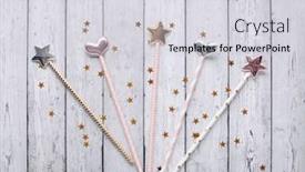  Presentation with cute stars - Slides enhanced with flatlay-birthday-background-with-cute background and a light gray colored foreground