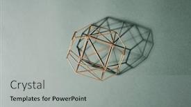  Presentation with creative - Slide deck enhanced with flatlay-of-creative-handmade-metal background and a light gray colored foreground