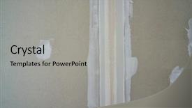  Presentation with diy - Theme having flattened - laminated plasterboard join tape plastering background and a light gray colored foreground