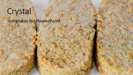  Presentation with dairy produce meat vegetables - Beautiful PPT layouts featuring flattened - meat frozen semi-finished products backdrop and a coral colored foreground