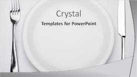  Presentation with maroon and white - Amazing slides having flatware-on-a-white-background backdrop and a white colored foreground