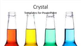  Presentation with red blue yellow - Slides having flavor water - bottles with red yellow green background and a white colored foreground