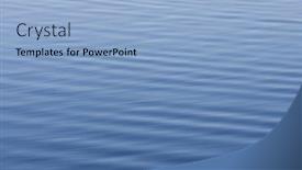  Presentation with ripples - Colorful theme enhanced with flawless-blue-water-with-soft backdrop and a light blue colored foreground