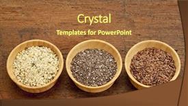  Presentation with hemp - Theme having flax and hemp healthy seed background and a tawny brown colored foreground