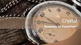  Presentation with flea - Amazing slides having flea market - old pocket watch backdrop and a coral colored foreground