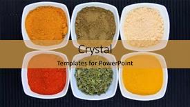  Presentation with food tourism in india - Audience pleasing slides consisting of flea market - spices of india backdrop and a  colored foreground