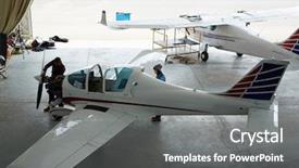  Presentation with fleet - Amazing presentation design having fleet service - wide angle shot of jet backdrop and a gray colored foreground