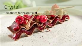  Presentation with chocolate milk - Amazing presentation theme having fleur-de-lys-milk-chocolate backdrop and a mint green colored foreground