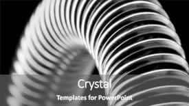  Presentation with flexible - Colorful slide deck enhanced with flexible - close-up of coiled metal spring backdrop and a gray colored foreground