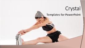  Presentation with flexible - PPT layouts enhanced with flexible - full length portrait background and a white colored foreground