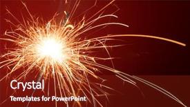  Presentation with fire - PPT theme having flicker - blank background with bengal fire background and a tawny brown colored foreground