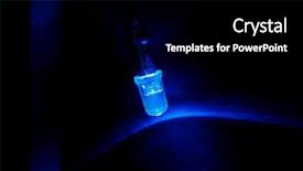  Presentation with light led - PPT layouts consisting of flicker - blue light emitted background and a black colored foreground
