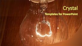  Presentation with flicker - Amazing PPT theme having flicker - bright tungsten light bulb closeup backdrop and a tawny brown colored foreground