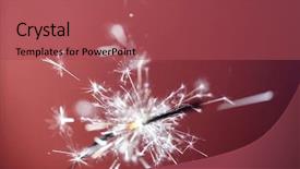  Presentation with sparkle - Amazing theme having flicker - christmas and newyear party sparkle backdrop and a red colored foreground