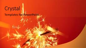  Presentation with christmas party - Colorful slide deck enhanced with flicker - christmas and newyear party sparkle backdrop and a red colored foreground