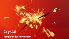  Presentation with christmas party - Theme having flicker - christmas and newyear party sparkle background and a crimson colored foreground