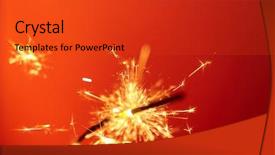  Presentation with flicker - Amazing slide set having flicker - christmas and newyear party sparkle backdrop and a red colored foreground