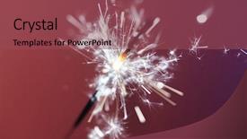  Presentation with flicker - Amazing slide deck having flicker - christmas and newyear party sparkle backdrop and a violet colored foreground