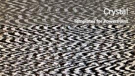  Presentation with flicker - PPT theme with flicker - fuzzy static interference screen display background and a gray colored foreground