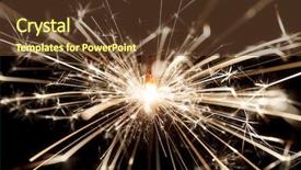  Presentation with black and gold sparkle - Slide set having flicker - sparkler on black background and a tawny brown colored foreground