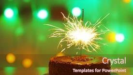  Presentation with flicker - Cool new presentation with flicker - tasty cake with sparkler backdrop and a wine colored foreground