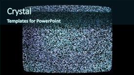  Presentation with noise - Audience pleasing slides consisting of flicker - television noise backdrop and a navy blue colored foreground