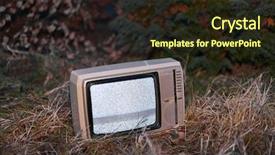  Presentation with analogue circuits - Cool new slides with flicker - white noise on analogue tv backdrop and a wine colored foreground