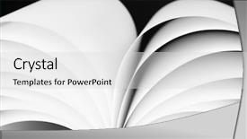  Presentation with abstract wave - Amazing PPT theme having flier - abstract image of sheets white backdrop and a light gray colored foreground