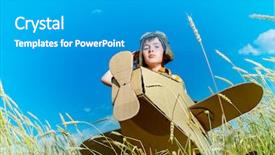  Presentation with brave - Beautiful presentation featuring flier - brave dreamer boy playing backdrop and a teal colored foreground