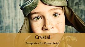  Presentation with imagination - Colorful theme enhanced with flier - close-up portrait of a happy backdrop and a gold colored foreground