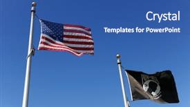  Presentation with pow - Theme with flies next to black pow background and a ocean colored foreground