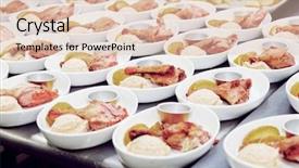  Presentation with food chicken - Amazing presentation theme having flight catering - inflight food cooked in professional backdrop and a lemonade colored foreground