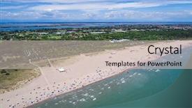  Presentation with rovinj on adriatic sea - Cool new theme with flight deck - italy the beach backdrop and a lemonade colored foreground