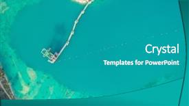  Presentation with flight - Presentation theme featuring flight over borrow pit background and a teal colored foreground