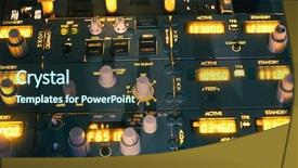  Presentation with flight simulation - Cool new theme with flight simulation - dashboard of an aircraft backdrop and a tawny brown colored foreground