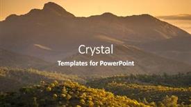  Presentation with australia - Presentation design with flinders-ranges-south-australia background and a violet colored foreground