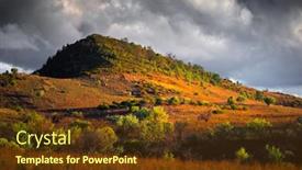  Presentation with australia - Colorful PPT theme enhanced with flinders-ranges-south-australia backdrop and a tawny brown colored foreground
