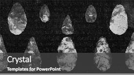  Presentation with ancient - Amazing presentation design having flint instruments from the ancient backdrop and a dark gray colored foreground