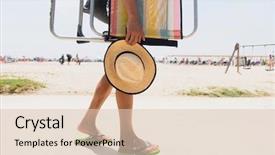  Presentation with straw - Colorful slides enhanced with flip - closeup of a young caucasian backdrop and a lemonade colored foreground