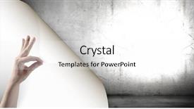  Presentation with page flip - Slides consisting of flip book pages - human hand turning white blank background and a  colored foreground